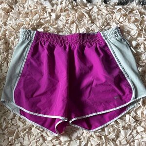 Nike Women's Athletic Shorts in Pink and Gray